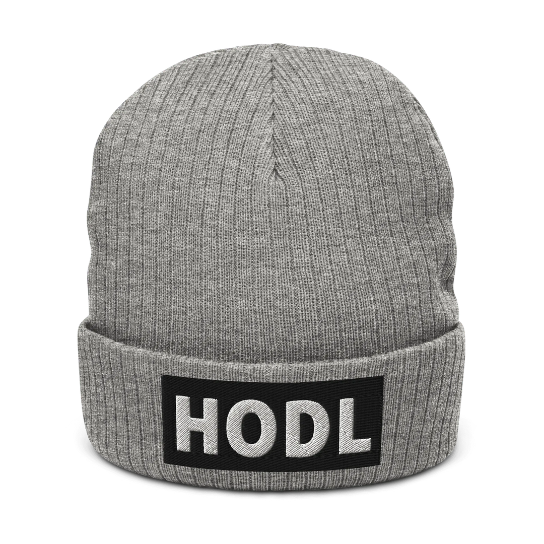 Hat HODL Beanie – Black Box HODL Beanie – Black Box - Light Grey Melange HODL
