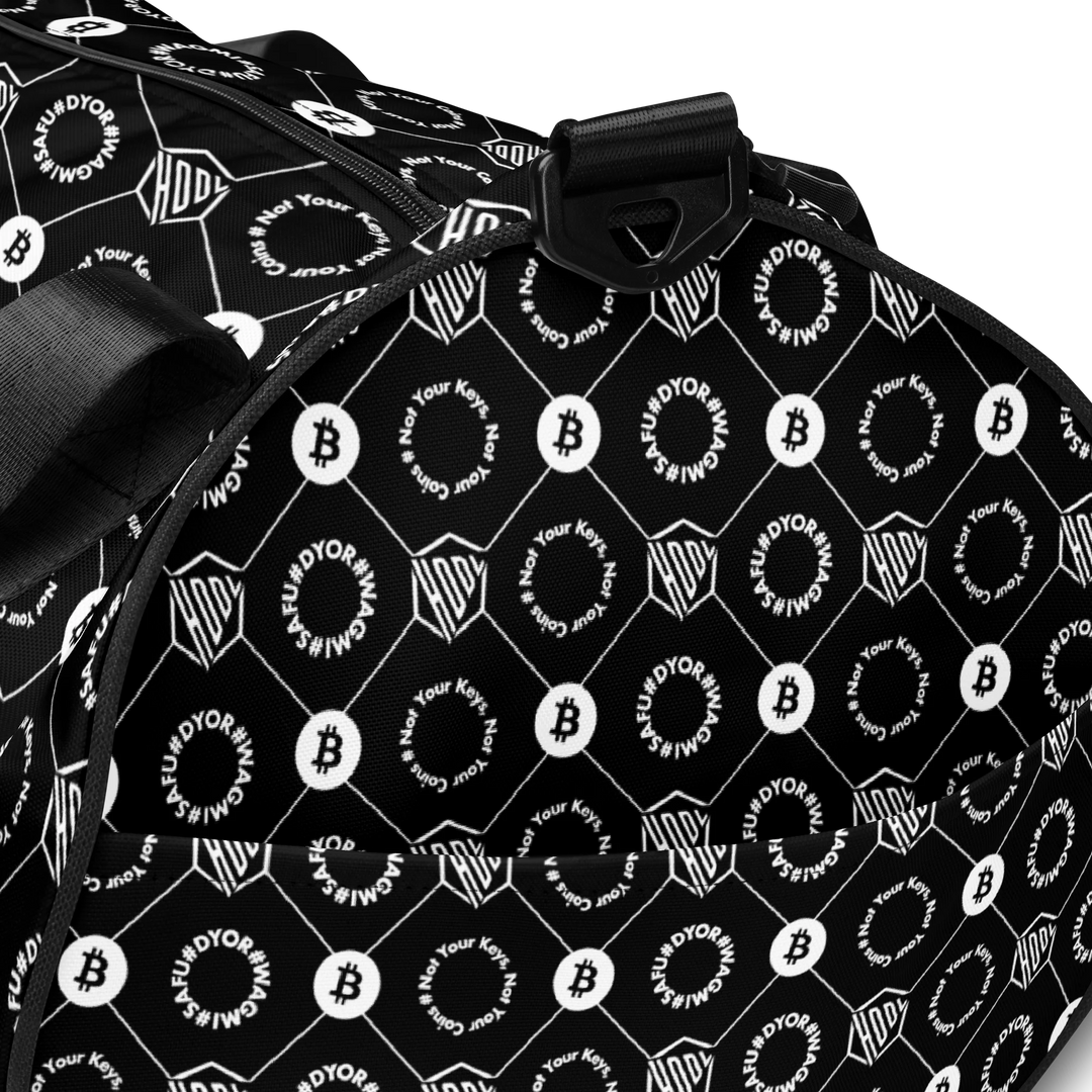 HODL Gym Bag "First Edition Black" details