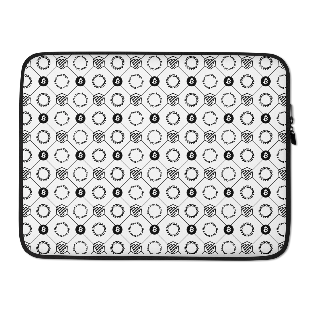 HODL Laptop Sleeve "First Edition White" 15"