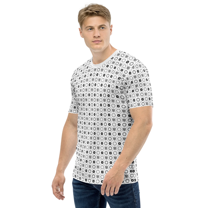 HODL Herren Shirt "First Edition White" front left side blond man 