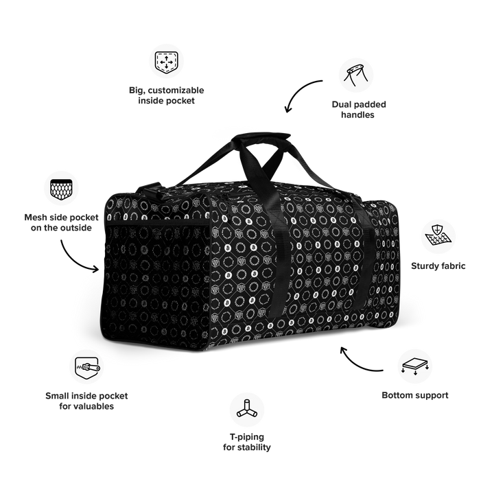 HODL Weekender "First Edition Black" details with icons