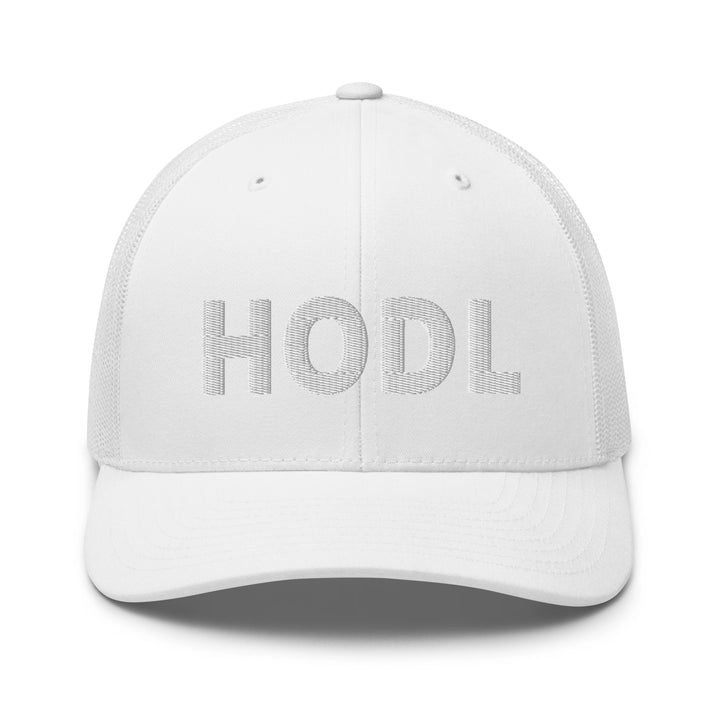 HODL Trucker-Cap Weiß 3D
