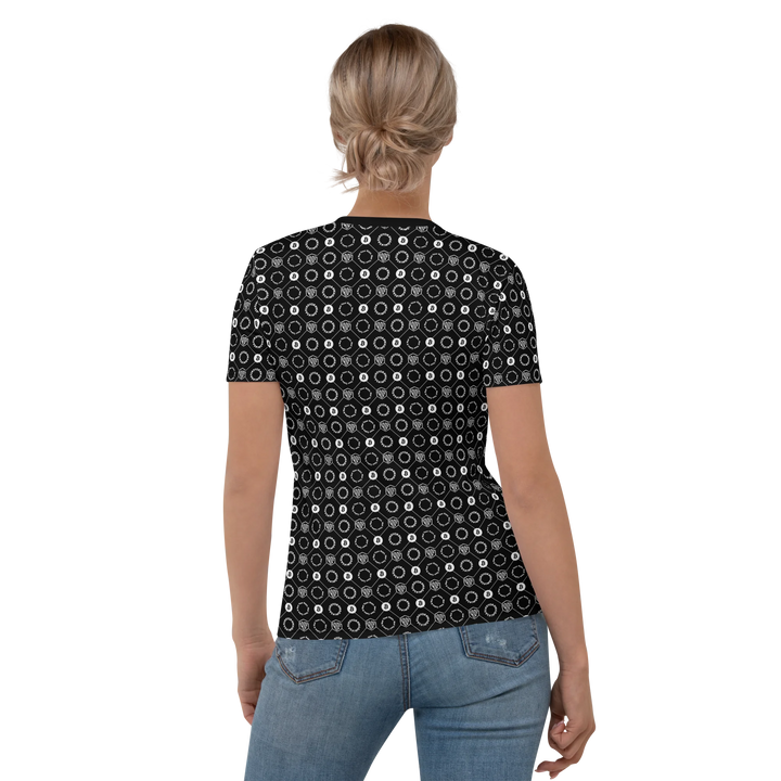 HODL Damen Shirt "First Edition Black" back with blone women