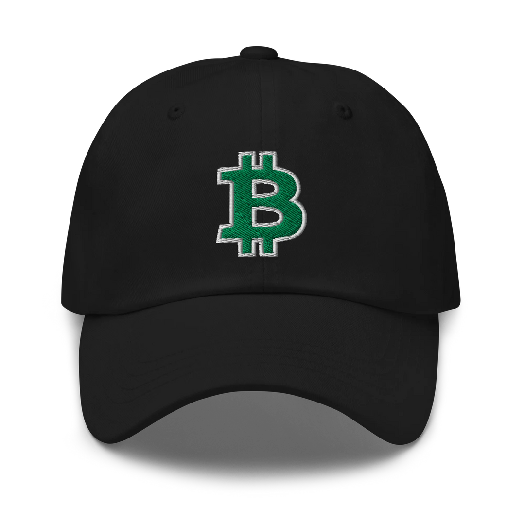Bitcoin Dad Hat – Green/White Outline - HODL.ag