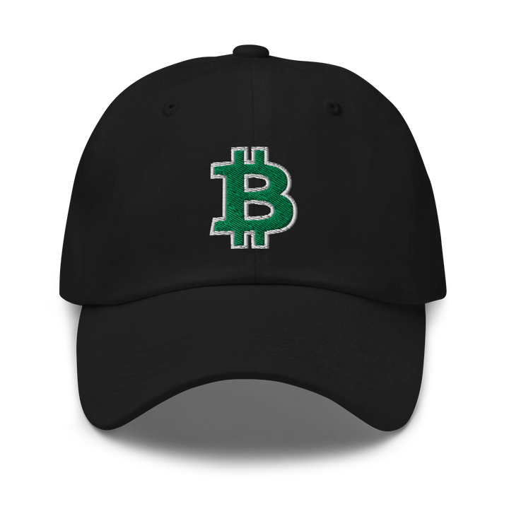 Bitcoin Dad Hat – Green/White Outline - HODL.ag