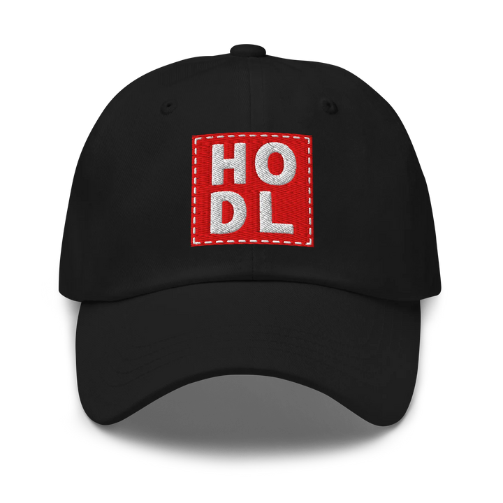 HODL Dad Hat – Big Red Box White - HODL.ag