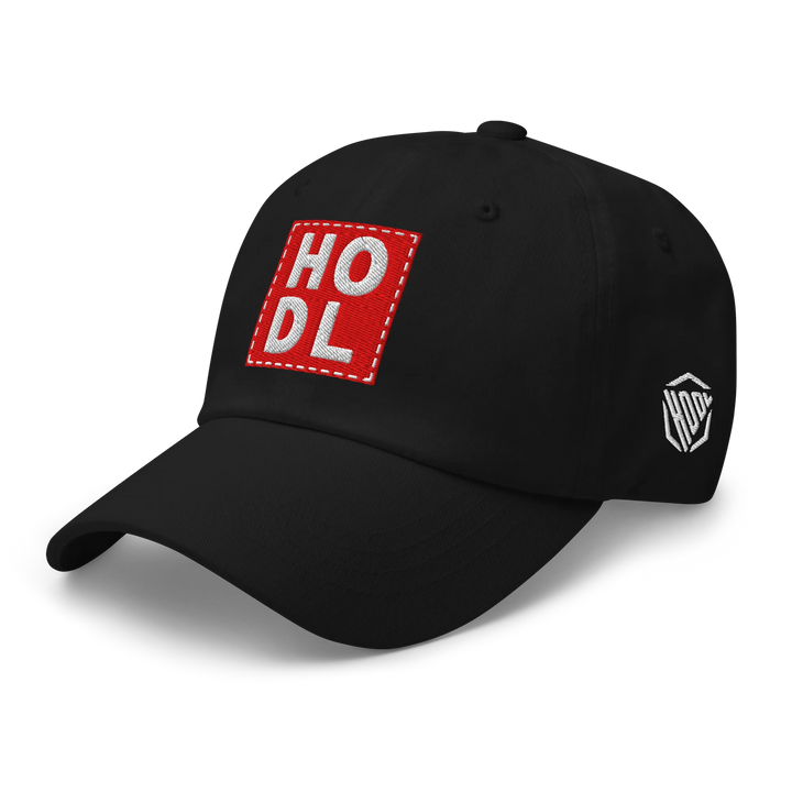 HODL Dad Hat – Big Red Box White - HODL.ag