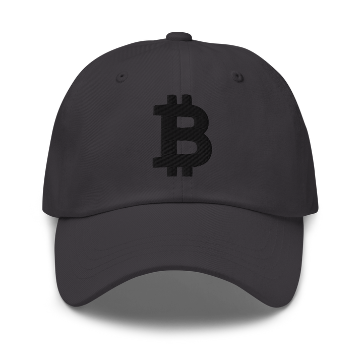 Bitcoin Cap Dad-Hat Black 3D