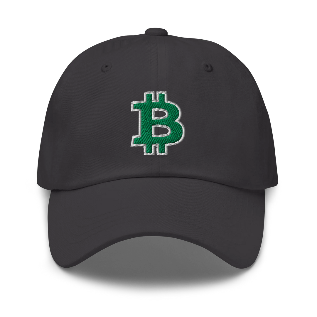Bitcoin Dad Hat – Green/White Outline - HODL.ag
