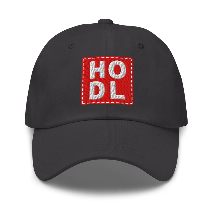 HODL Dad Hat – Big Red Box White - HODL.ag