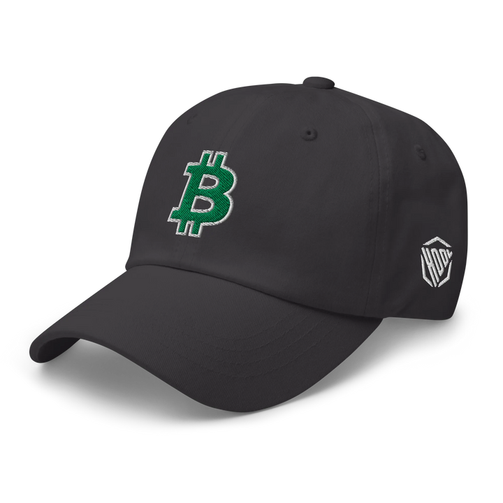 Bitcoin Dad Hat – Green/White Outline - HODL.ag