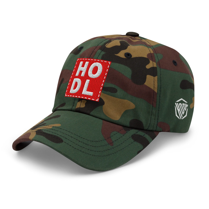 HODL Dad Hat – Big Red Box White - HODL.ag