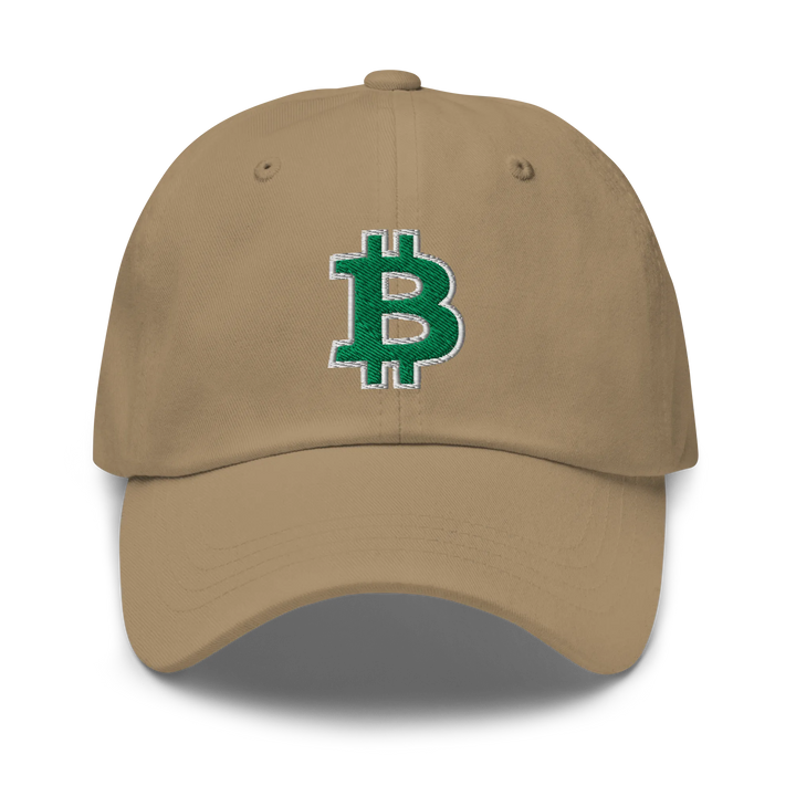 Bitcoin Dad Hat – Green/White Outline - HODL.ag