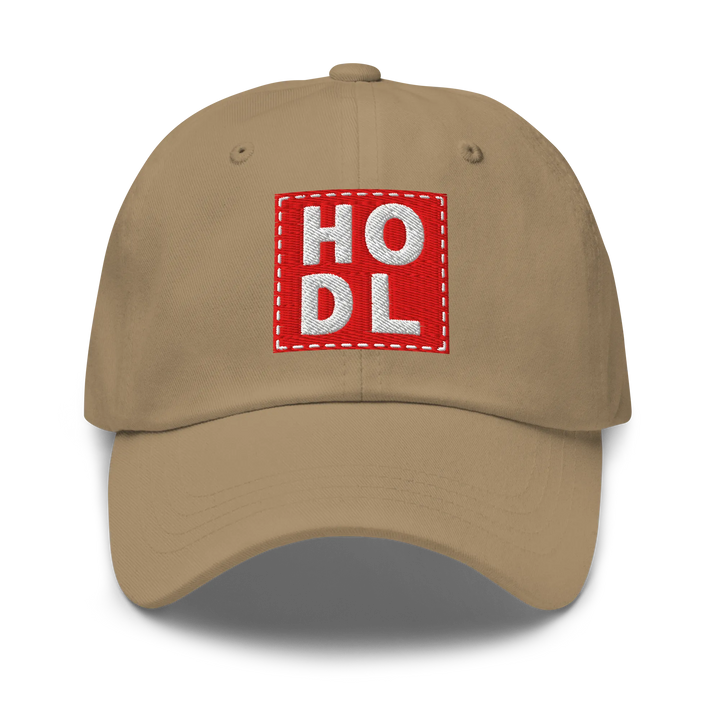 HODL Dad Hat – Big Red Box White - HODL.ag