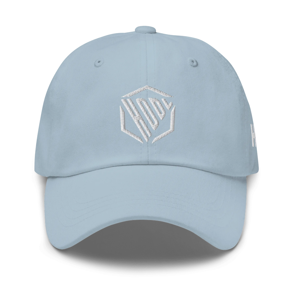 HODL Dad-Hat HODL Design Logo White seitlich HODL – Crypto Cap | HODL.ag