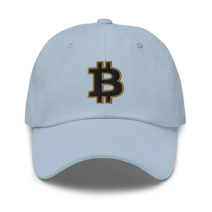 Bitcoin Dad Hat – Black/Gold Outline - HODL.ag