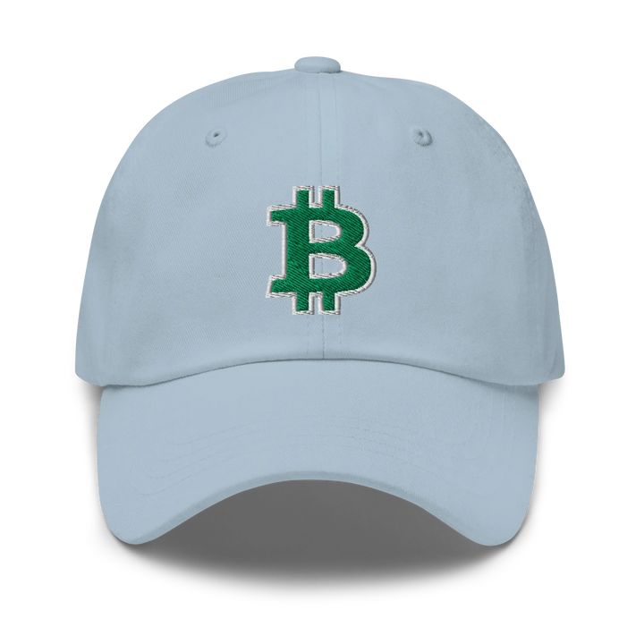 Bitcoin Dad Hat – Green/White Outline - HODL.ag