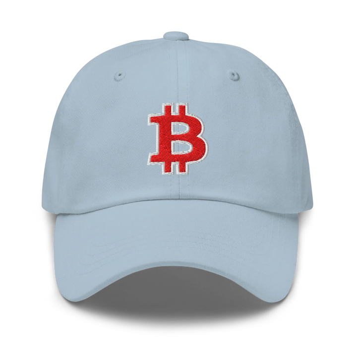 Bitcoin Dad Hat – Red/White Outline - HODL.ag