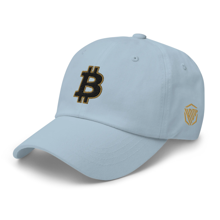 Bitcoin Dad Hat – Black/Gold Outline - HODL.ag