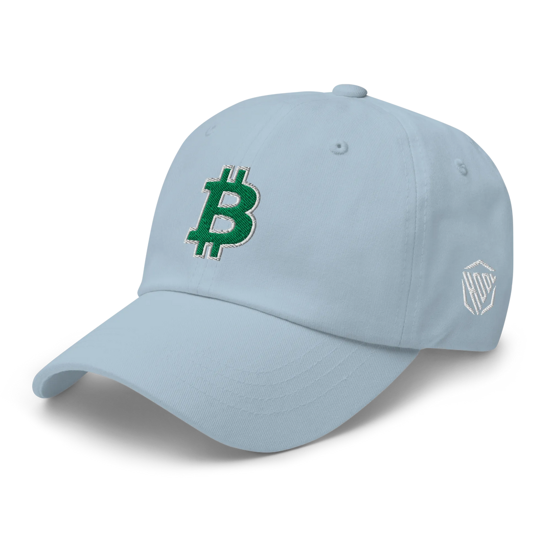 Bitcoin Dad Hat – Green/White Outline - HODL.ag