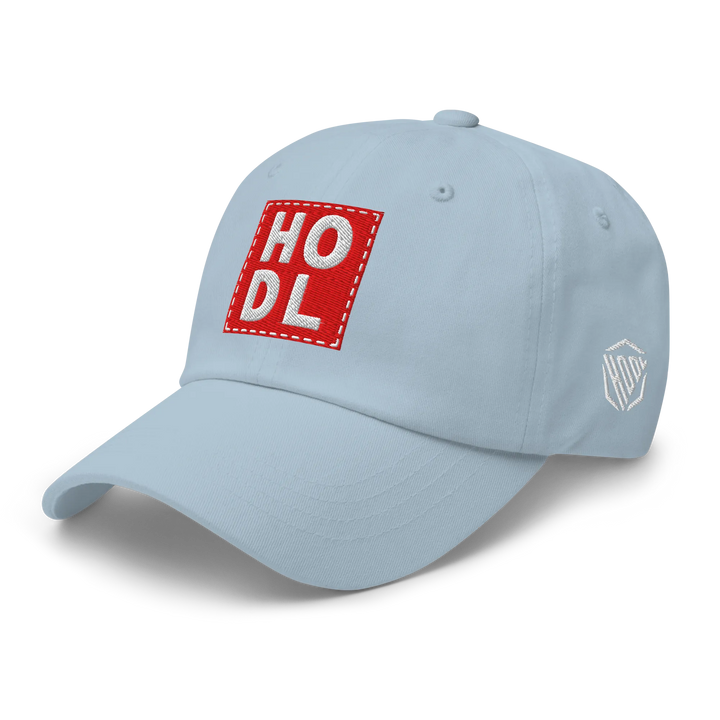 HODL Dad Hat – Big Red Box White - HODL.ag