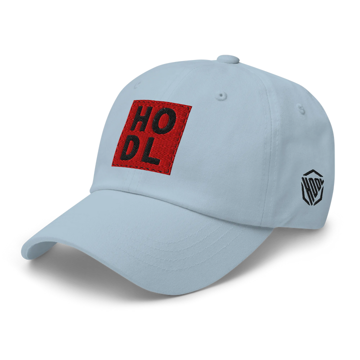 HODL Dad Hat – Big Red Box Black - HODL.ag