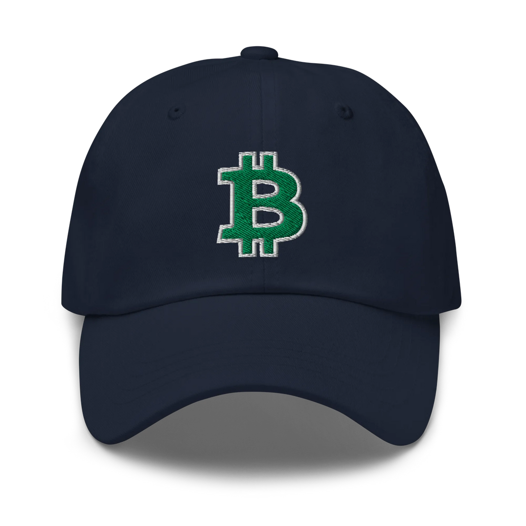 Bitcoin Dad Hat – Green/White Outline - HODL.ag
