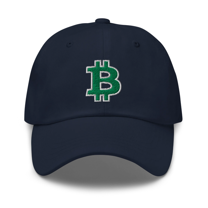 Bitcoin Dad Hat – Green/White Outline - HODL.ag