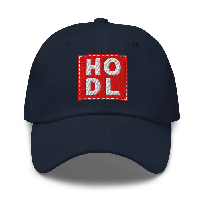 HODL Dad Hat – Big Red Box White - HODL.ag