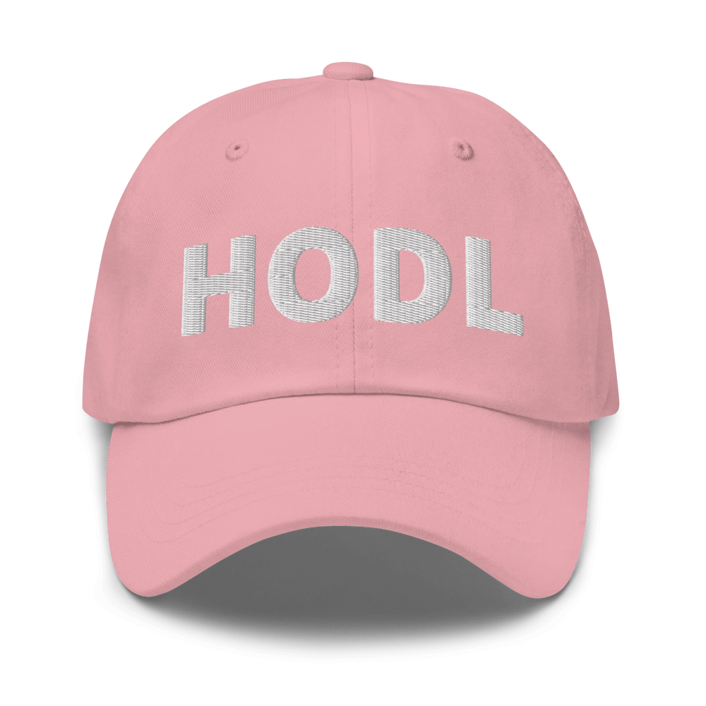 HODL Dad-Hat White 3D mit Logo – Crypto Cap | HODL.ag