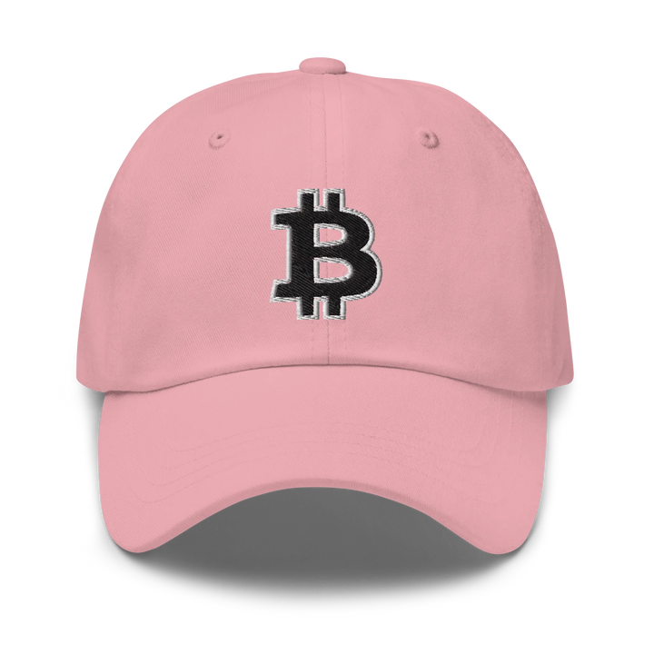 Bitcoin Dad Hat – Black/White Outline - HODL.ag