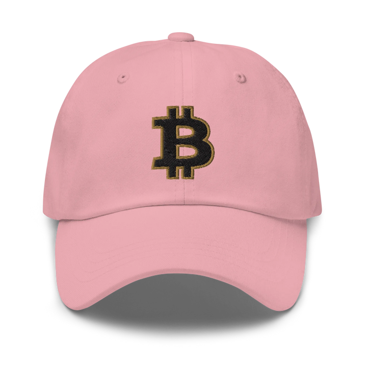 Bitcoin Dad Hat – Black/Gold Outline - HODL.ag