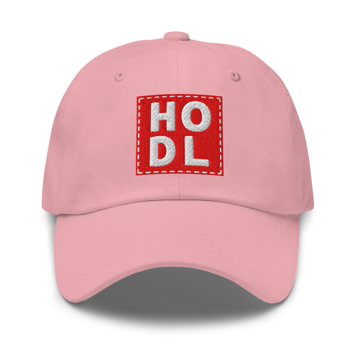 HODL Dad Hat – Big Red Box White - HODL.ag