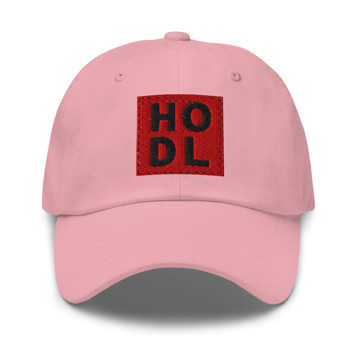 HODL Dad Hat – Big Red Box Black - HODL.ag