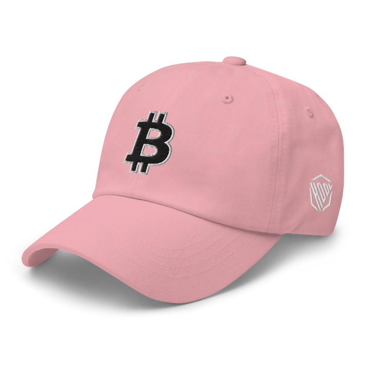 Bitcoin Dad Hat – Black/White Outline - HODL.ag
