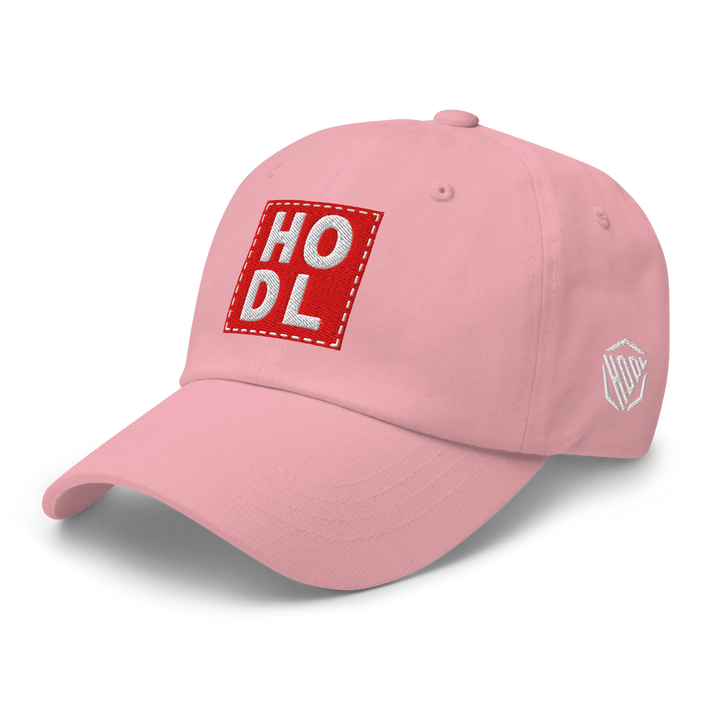 HODL Dad Hat – Big Red Box White - HODL.ag