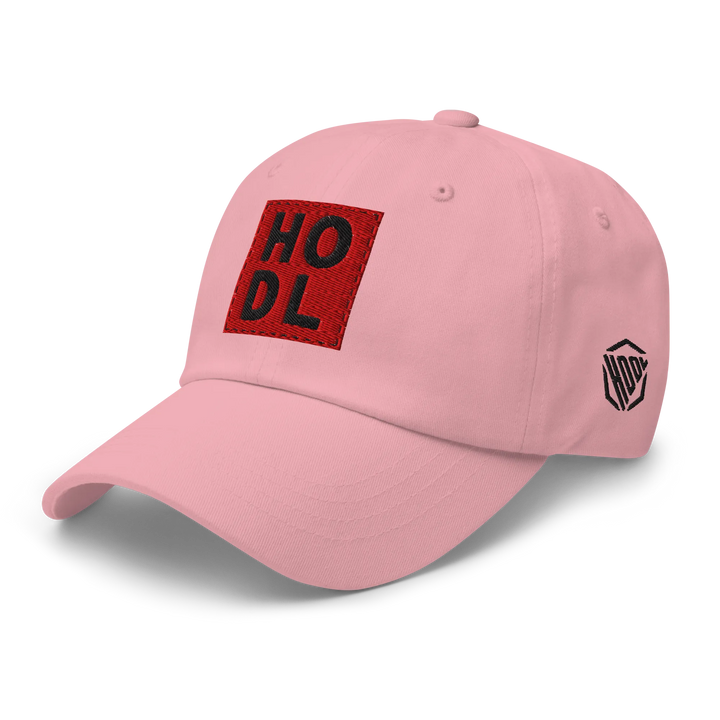 HODL Dad Hat – Big Red Box Black - HODL.ag