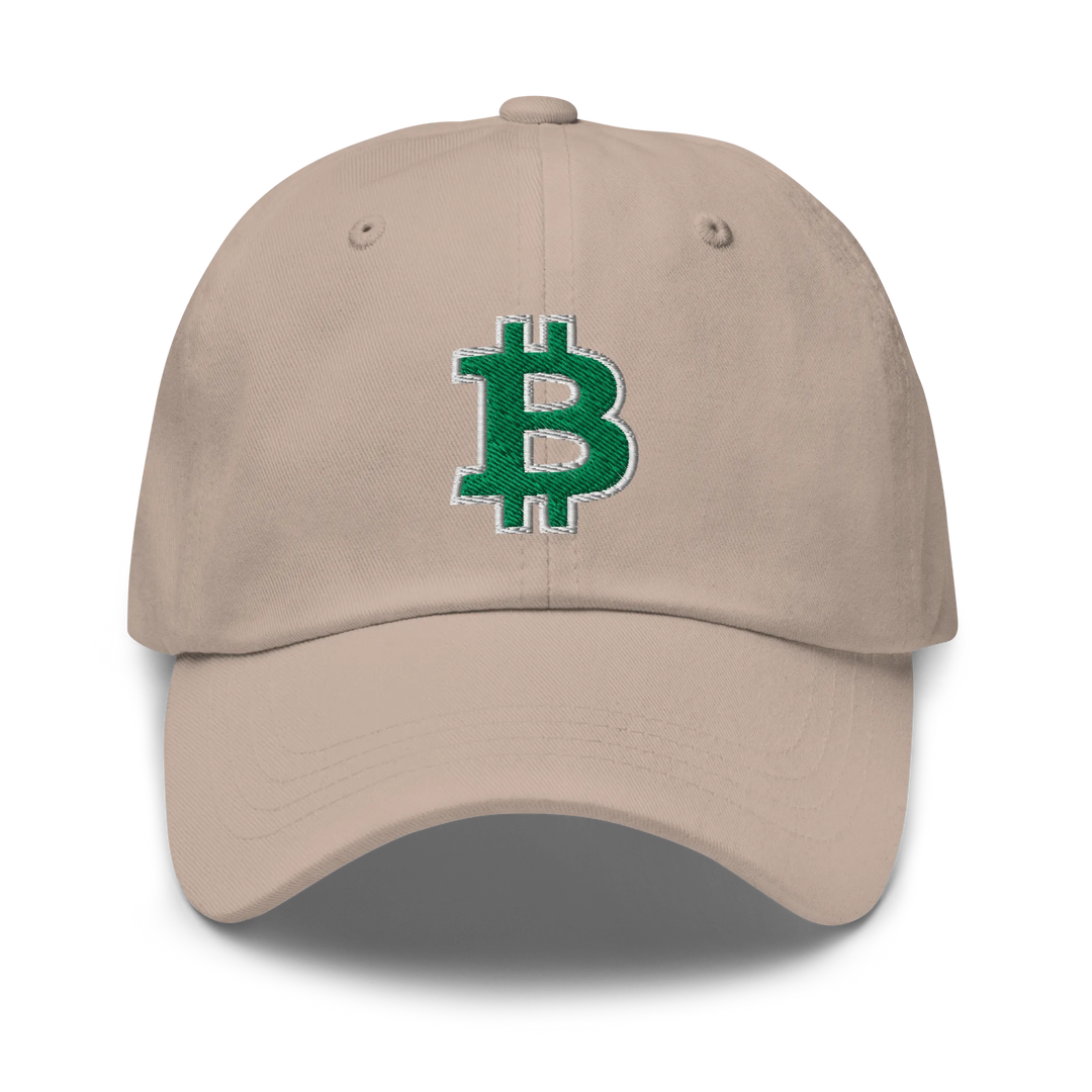 Bitcoin Dad Hat – Green/White Outline - HODL.ag