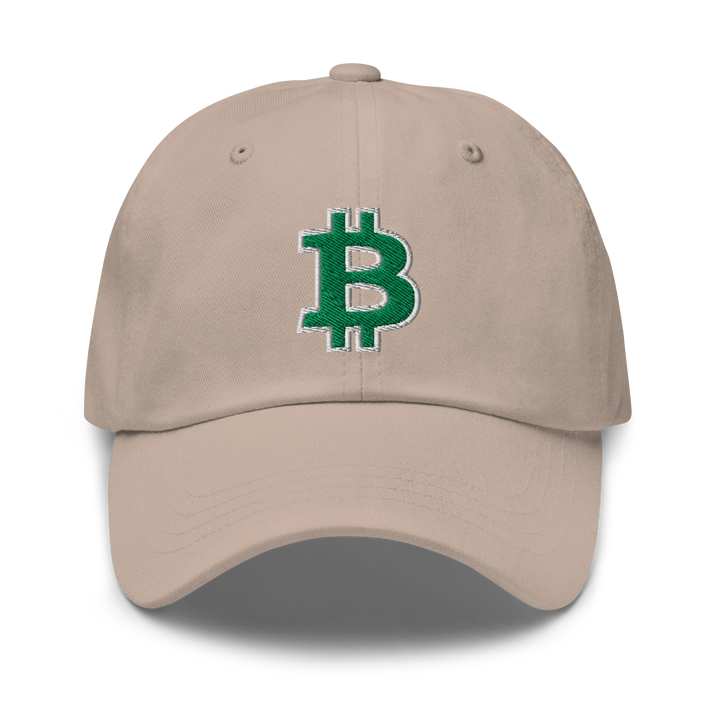 Bitcoin Dad Hat – Green/White Outline - HODL.ag