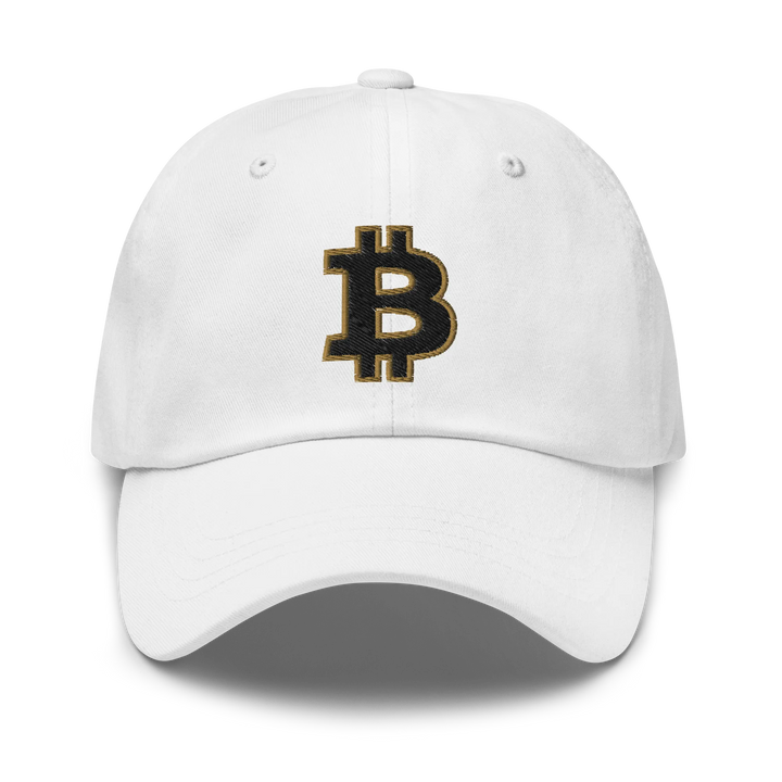 Bitcoin Dad Hat – Black/Gold Outline - HODL.ag