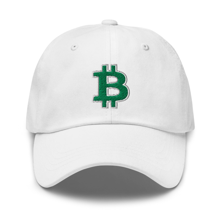 Bitcoin Dad Hat – Green/White Outline - HODL.ag