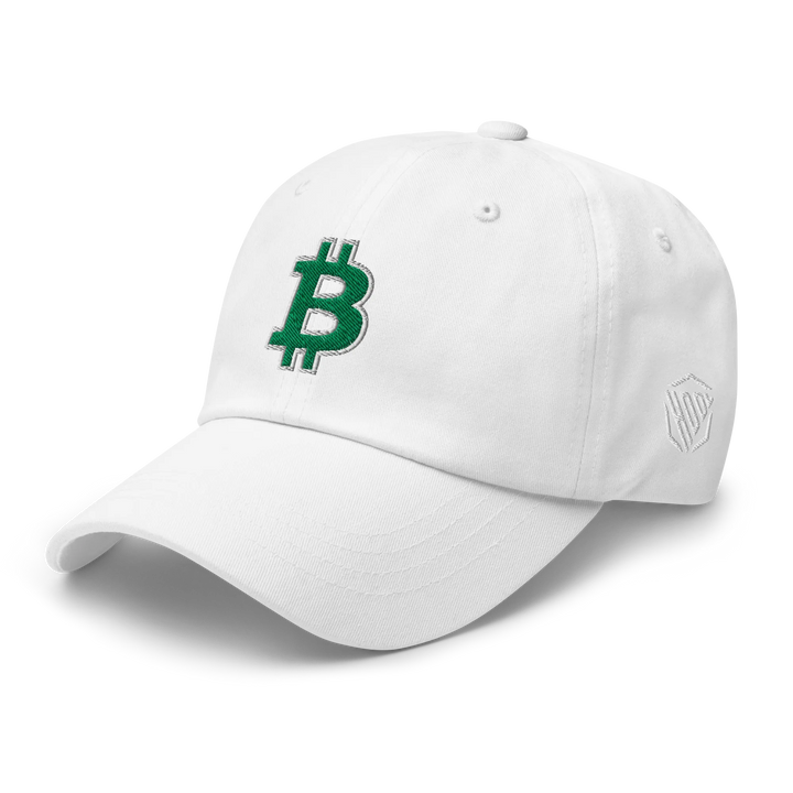 Bitcoin Dad Hat – Green/White Outline - HODL.ag