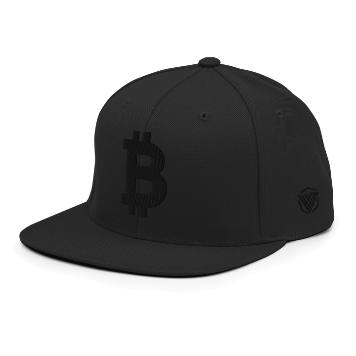 Bitcoin Cap Snapback-Cap 3D Schwarz – Crypto Cap | HODL.ag