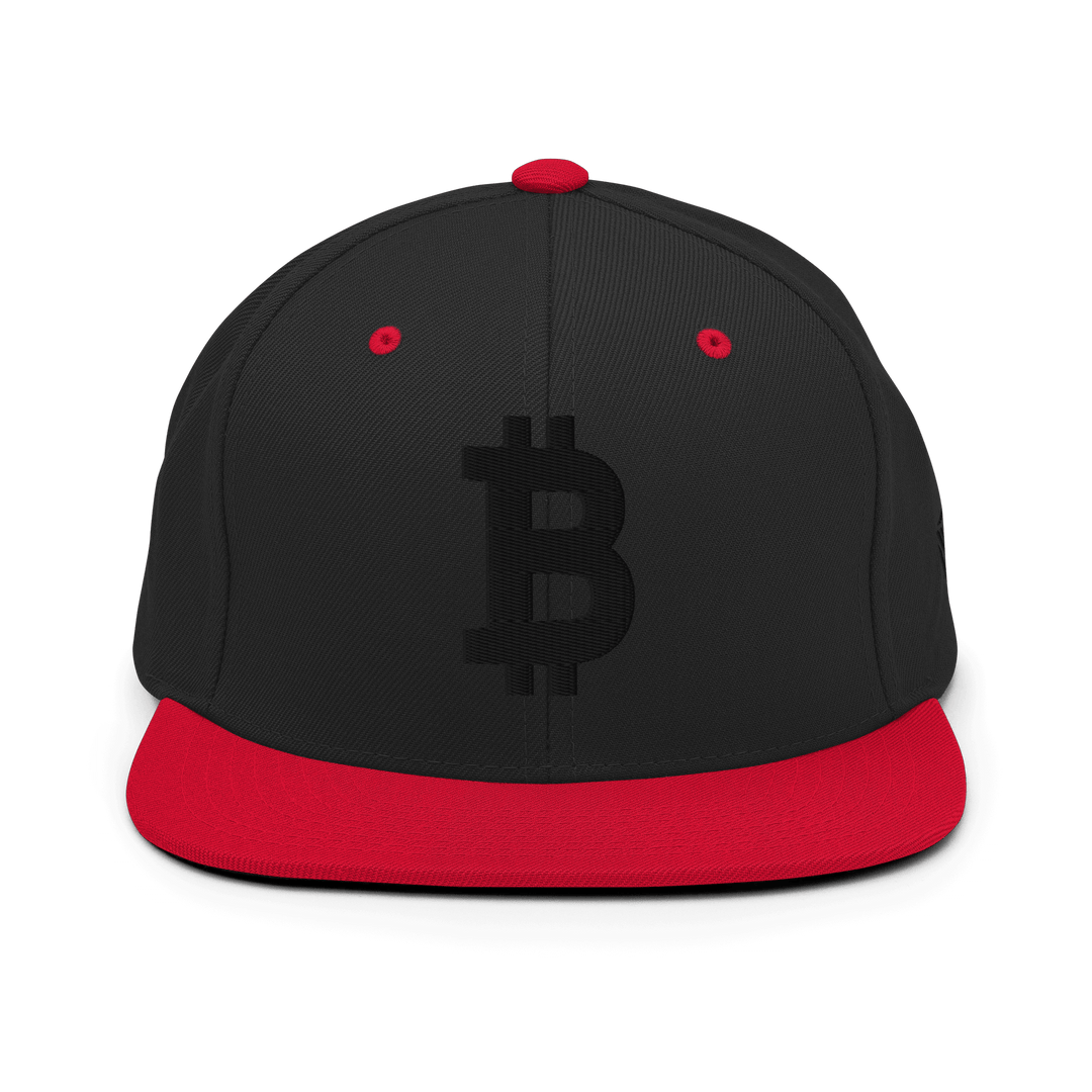 Bitcoin Cap Snapback-Cap 3D Schwarz – Crypto Cap | HODL.ag