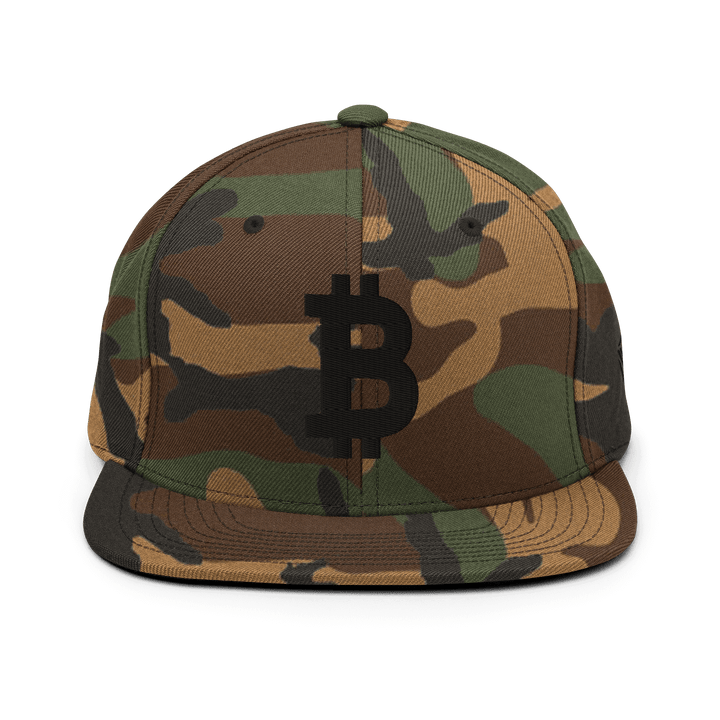 Bitcoin Cap Snapback-Cap 3D Schwarz – Crypto Cap | HODL.ag