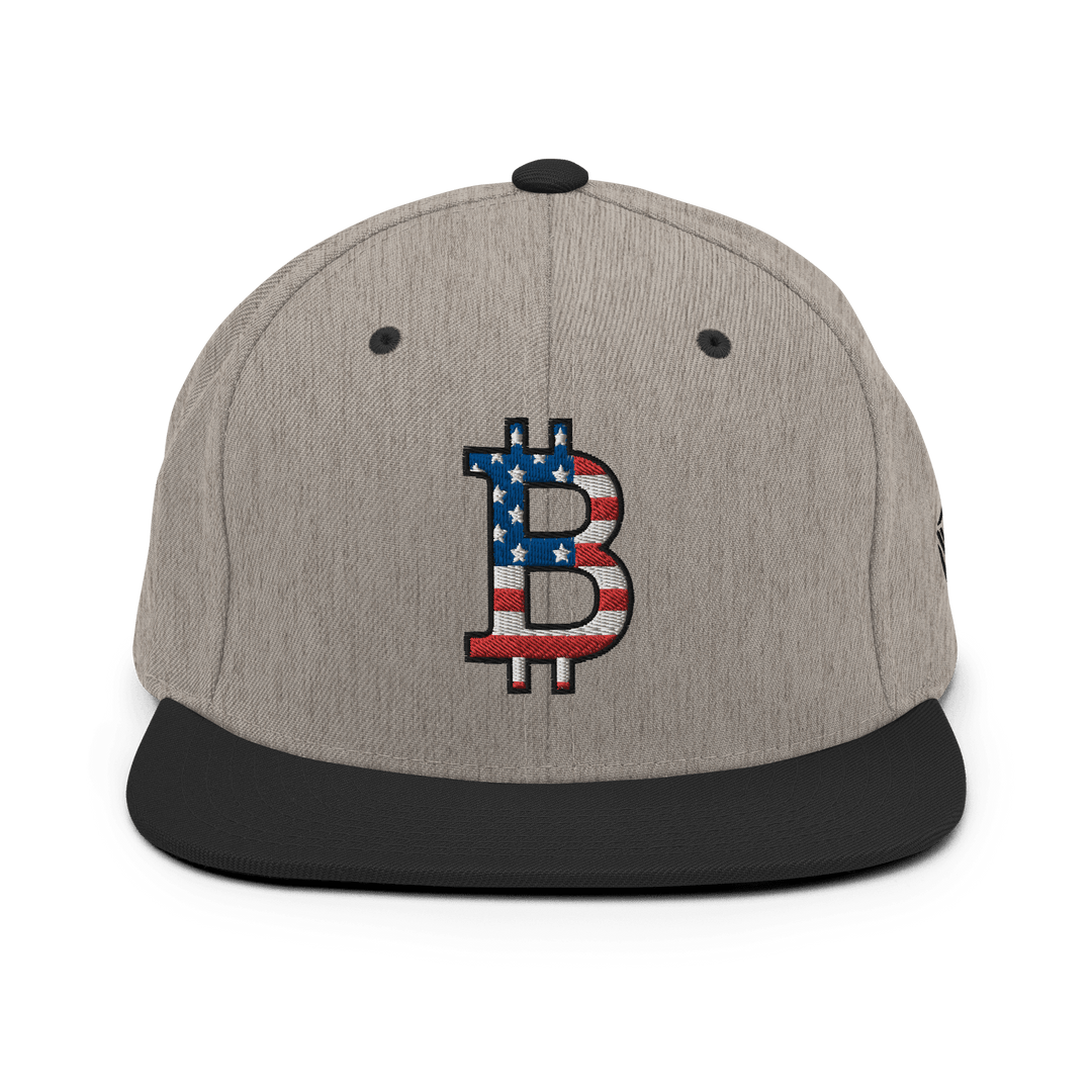 Bitcoin Cap USA Edition Snapback - 3D Stick – Crypto Cap | HODL.ag