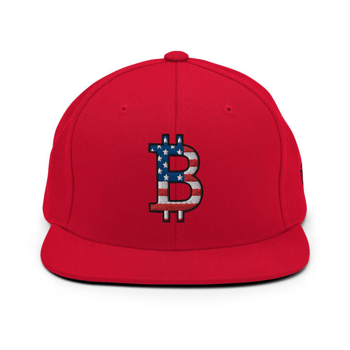 Bitcoin Cap USA Edition Snapback - 3D Stick – Crypto Cap | HODL.ag