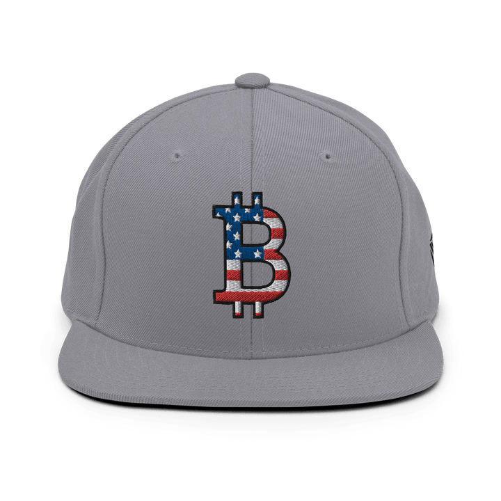 Bitcoin Cap USA Edition Snapback - 3D Stick