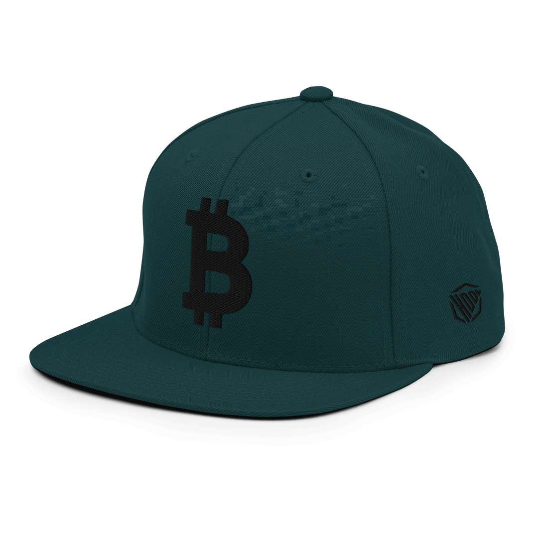 Bitcoin Cap Snapback-Cap 3D Schwarz – Crypto Cap | HODL.ag