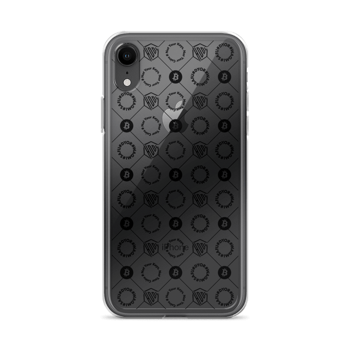HODL iPhone Silikon Clear Case "First Edition Black" - HODL.ag